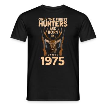 Jäger 47. Geburtstag Hirsch Jagen Geschenk - Männer T-Shirt - Schwarz - Vorne - AI Model Male 178 light (178cm)