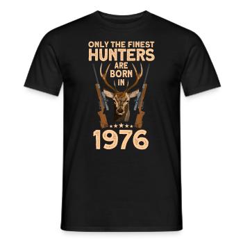 Jäger 46. Geburtstag Hirsch Jagen Geschenk - Männer T-Shirt - Schwarz - Vorne - AI Model Male 178 light (178cm)
