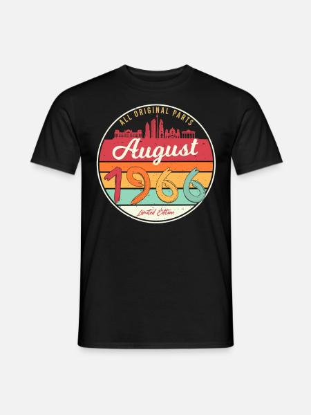 Limitierte Edition August 1966 - Männer T-Shirt - Schwarz