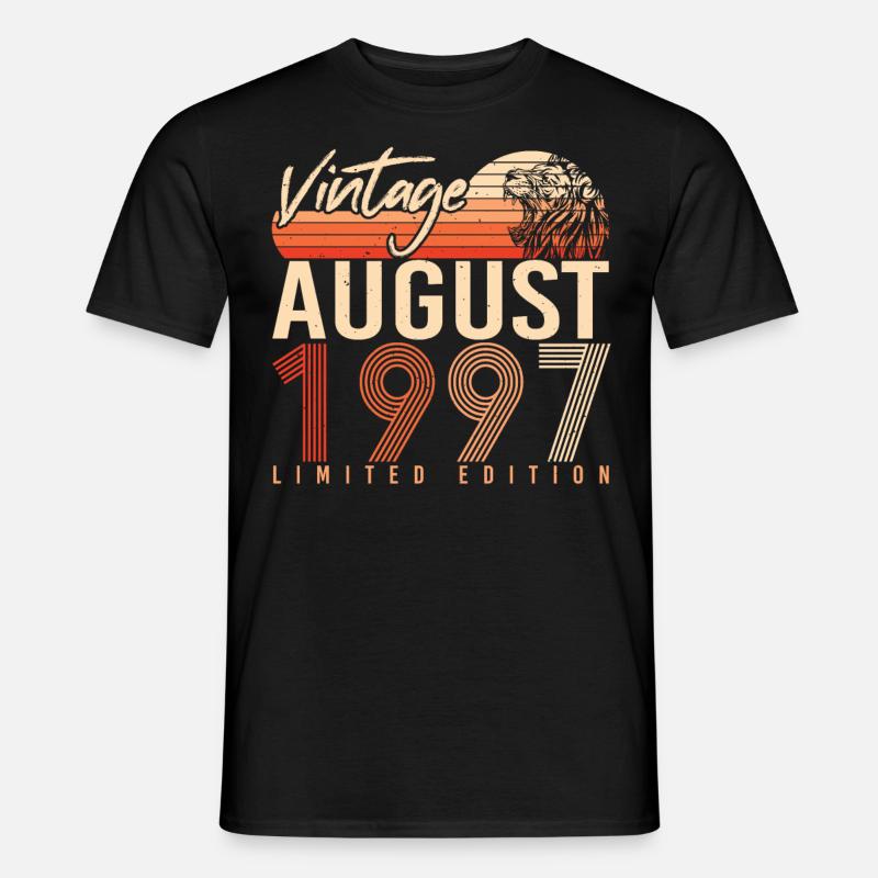 Geburtsmonat August 1997 - Männer T-Shirt - Schwarz