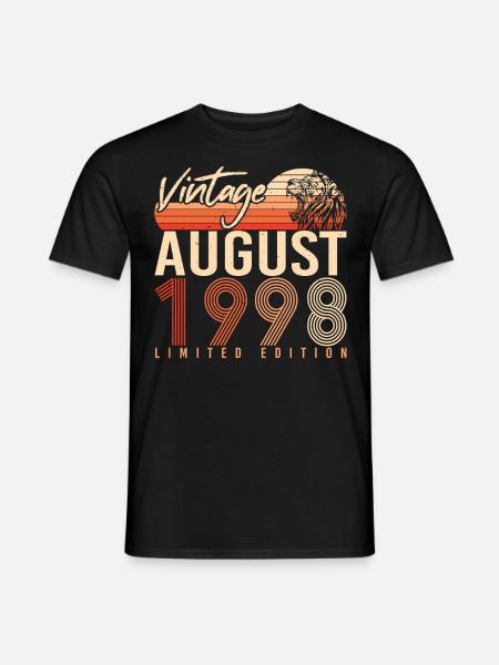 Month of birth August 1998 - Men's T-Shirt - black