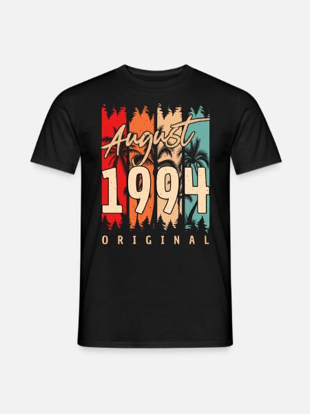 Né en août 1994 - T-shirt homme - noir