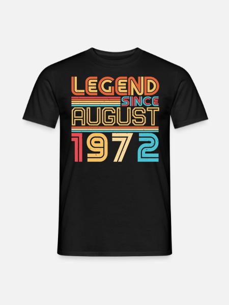 50th anniversary August 1972 - Men's T-Shirt - black