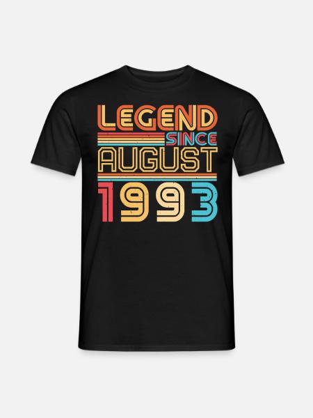 Millésime d’août 1993 - T-shirt homme - noir