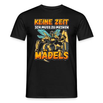 Keine Zeit Ich Muss Zu Meinen Mädels Bienen Imker - Männer T-Shirt - Schwarz - Vorne - AI Model Male 178 light (178cm)