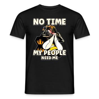 Pas de temps Ma colonie a besoin de moi Apiculteurs Abeilles - T-shirt homme - noir - Devant - AI Model Male 178 light (178cm)