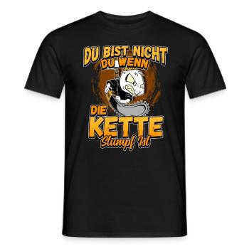 Du Bist Nicht Du Wenn Die Kette Stumpf Ist Förster - Männer T-Shirt - Schwarz - Vorne - AI Model Male 178 light (178cm)
