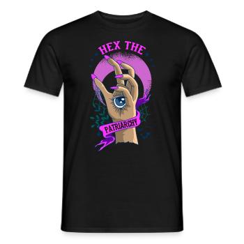 Hex The Patriarchy Feminist pentagramm Hexe - Männer T-Shirt - Schwarz - Vorne - AI Model Male 178 light (178cm)