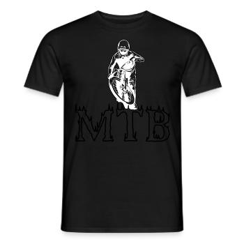 Vélo de montagne Cyclisme Cyclisme Cyclisme - T-shirt homme - noir - Devant - AI Model Male 178 light (178cm)