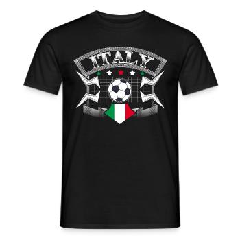 Italy Football Sport Gift Idea - Men's T-Shirt - black - Front - AI Model Male 178 light (178cm)