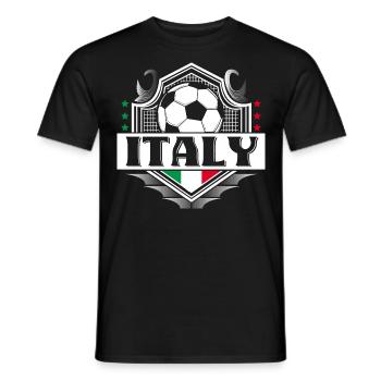Italy Football Italian Sport Gift Idea - Men's T-Shirt - black - Front - AI Model Male 178 light (178cm)