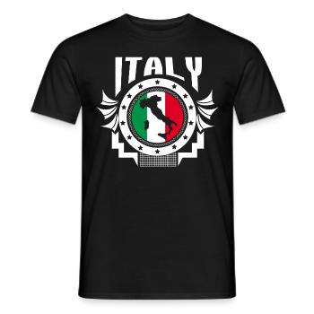 Italy Football Italian footballers - Men's T-Shirt - black - Front - AI Model Male 178 light (178cm)