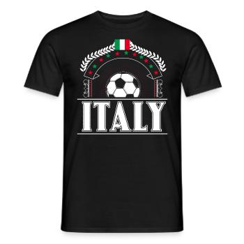 Italy Football Sport - Men's T-Shirt - black - Front - AI Model Male 178 light (178cm)