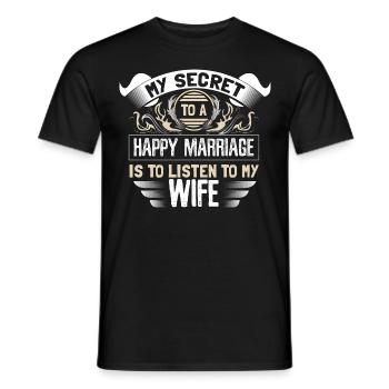 Ehe Hochzeit Braut Geschenk - Männer T-Shirt - Schwarz - Vorne - AI Model Male 178 light (178cm)