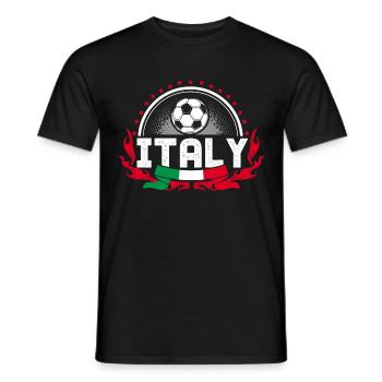 Italie Football Équipe nationale italienne - T-shirt homme - noir - Devant - AI Model Male 178 light (178cm)