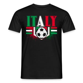 Italy Football Squadra Azzurra Sport Gift - Men's T-Shirt - black - Front - AI Model Male 178 light (178cm)