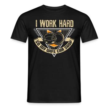 Ehe Ehefrau Hochzeit Geschenkidee - Männer T-Shirt - Schwarz - Vorne - AI Model Male 178 light (178cm)