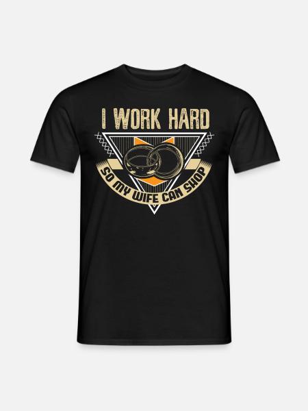 Ehe Ehefrau Hochzeit Geschenkidee - Männer T-Shirt - Schwarz