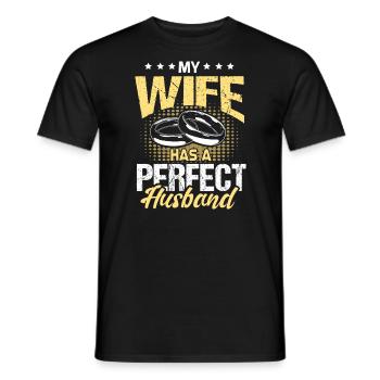 Mariage Épouse Mariée - T-shirt homme - noir - Devant - AI Model Male 178 light (178cm)