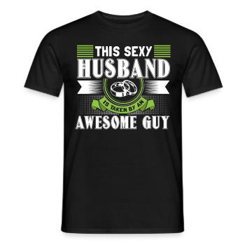 Homo Husbands Husbands Gift - Men's T-Shirt - black - Front - AI Model Male 178 light (178cm)