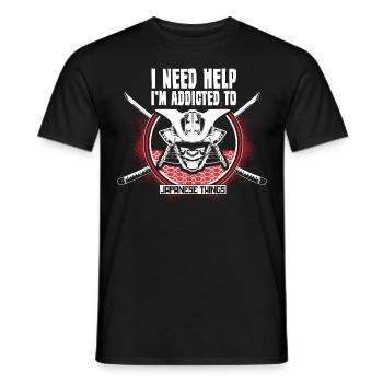 Japan Manga Origin Gift Idea - Men's T-Shirt - black - Front - AI Model Male 178 light (178cm)