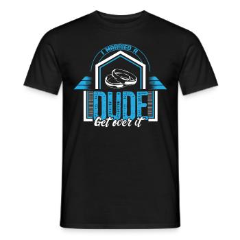 Homo Ehe Ehemann Beziehung Geschenkidee - Männer T-Shirt - Schwarz - Vorne - AI Model Male 178 light (178cm)