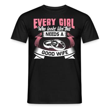 Homo Ehe Frau Liebe Geschenkidee - Männer T-Shirt - Schwarz - Vorne - AI Model Male 178 light (178cm)