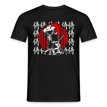 Japan Land - Männer T-Shirt - Schwarz - Vorne - AI Model Male 178 light (178cm)
