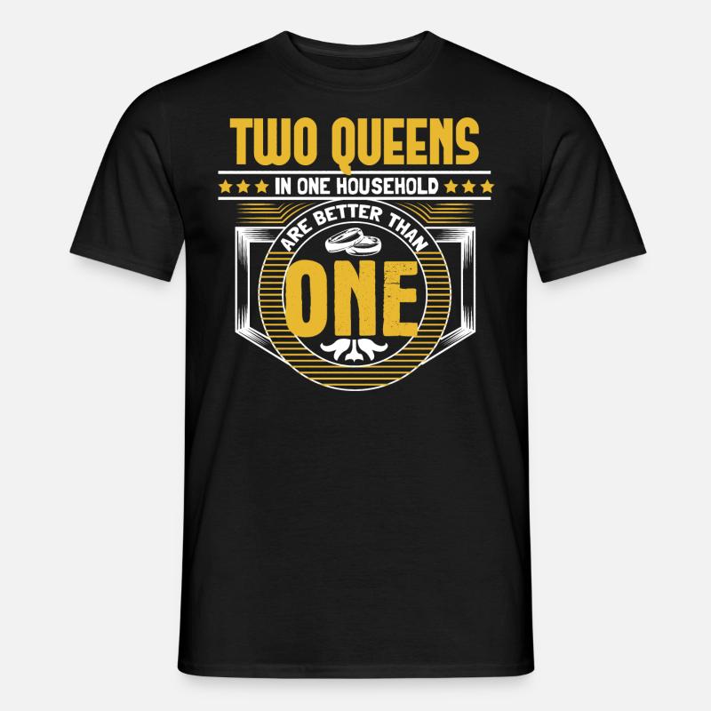Homo Ehe LGBT+ Liebe Geschenkidee - Männer T-Shirt - Schwarz