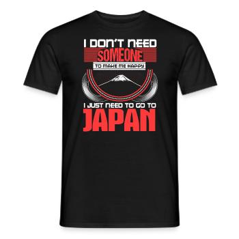Japan Manga Nippon Geschenkidee - Männer T-Shirt - Schwarz - Vorne - AI Model Male 178 light (178cm)