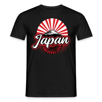 Japan Sakura Nippon Geschenk - Männer T-Shirt - Schwarz - Vorne - AI Model Male 178 light (178cm)