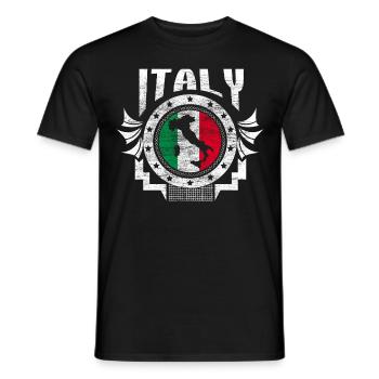 Italy Football Squadra Azzurra Gift Idea - Men's T-Shirt - black - Front - AI Model Male 178 light (178cm)