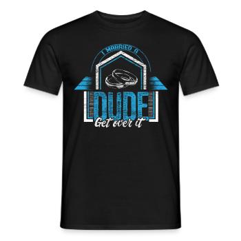 Homo Ehe Schwul Beziehung Geschenkidee - Männer T-Shirt - Schwarz - Vorne - AI Model Male 178 light (178cm)