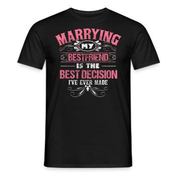 Ehe Ehefrau Liebe Geschenk - Männer T-Shirt - Schwarz - Vorne - AI Model Male 178 light (178cm)