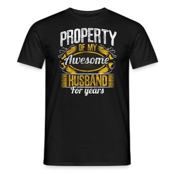 Ehe Ehefrau Bräutigam Geschenk - Männer T-Shirt - Schwarz - Vorne - AI Model Male 178 light (178cm)