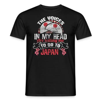 Japan Senpai Origin Gift Idea - Men's T-Shirt - black - Front - AI Model Male 178 light (178cm)