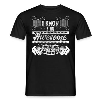 Idée de cadeau pour une seule fête de l’indépendance - T-shirt homme - noir - Devant - AI Model Male 178 light (178cm)