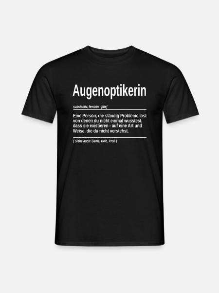 Augenoptikerin Genie, Held, Profi Bedeutung - Männer T-Shirt - Schwarz