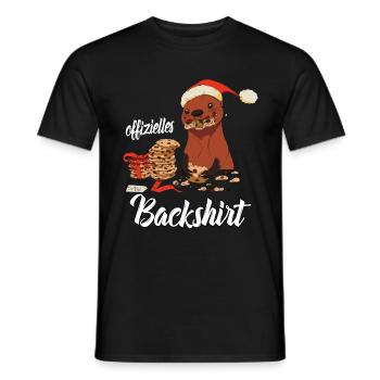 Chemise de cuisson officielle Biscuits de Cuisson de Noël - T-shirt homme - noir - Devant - AI Model Male 178 light (178cm)