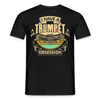 Trumpet Trumpet Player Chapel Gift - Men's T-Shirt - black - Front - AI Model Male 178 light (178cm)