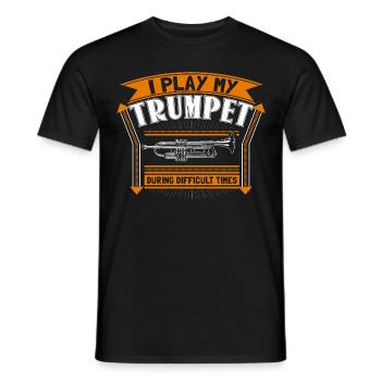Trompette Trompette Concert Idée Cadeau - T-shirt homme - noir - Devant - AI Model Male 178 light (178cm)