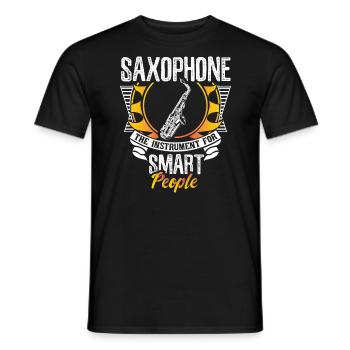 Idée cadeau de musique d’instrument de saxophone - T-shirt homme - noir - Devant - AI Model Male 178 light (178cm)