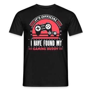 Père et Fils Naissance Papa Cadeau - T-shirt homme - noir - Devant - AI Model Male 178 light (178cm)