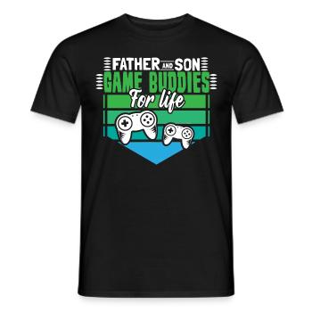 Cadeau Enfant Père & Fils - T-shirt homme - noir - Devant - AI Model Male 178 light (178cm)