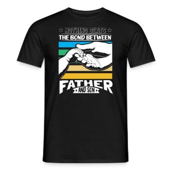 Father & Son Child - Men's T-Shirt - black - Front - AI Model Male 178 light (178cm)