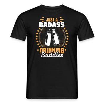 Don de naissance Père Fils - T-shirt homme - noir - Devant - AI Model Male 178 light (178cm)