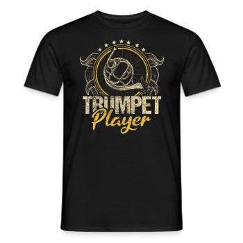 Trompette Trompette Idée Cadeau - T-shirt homme - noir - Devant - AI Model Male 178 light (178cm)