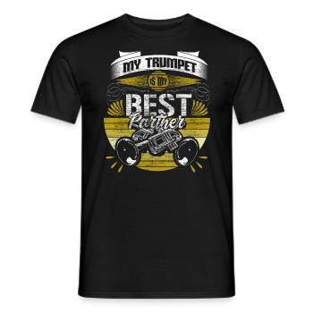 Idée cadeau Trumpet Brass Band - T-shirt homme - noir - Devant - AI Model Male 178 light (178cm)