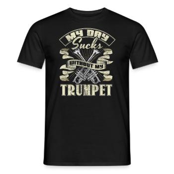 Trumpet Trumpet Player Chapel Gift Idea - Men's T-Shirt - black - Front - AI Model Male 178 light (178cm)