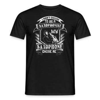 Saxophone Jazz Cadeau - T-shirt homme - noir - Devant - AI Model Male 178 light (178cm)